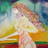 [Pool Player, Watercolour Print, Limited Edition] 